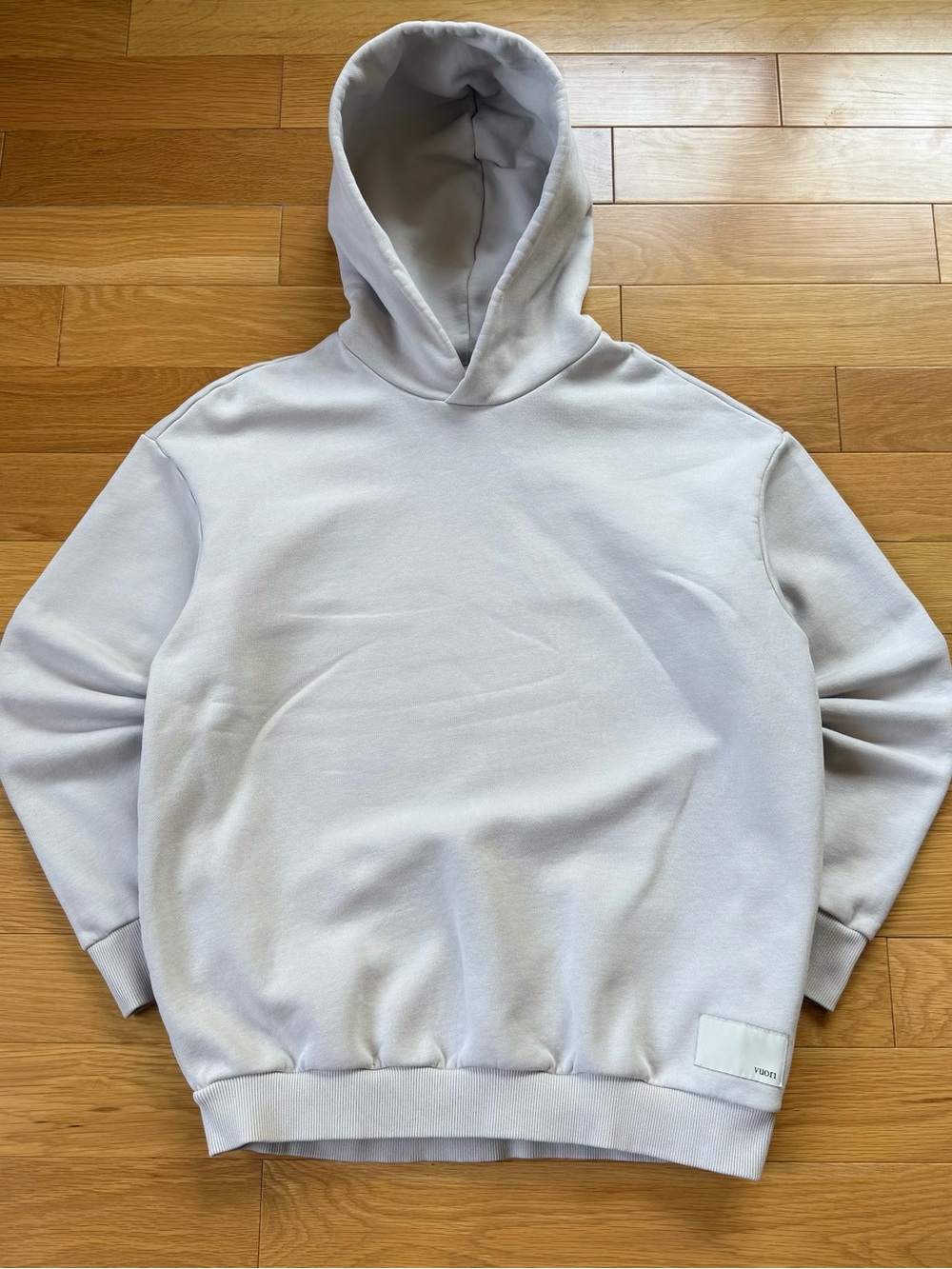 Vuori Restore Oversized Hoodie Womens S Beige Cotton Soft Recovery VW2002